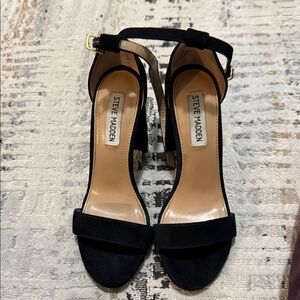 Steve Madden Black Suede Heels